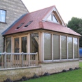 Oak frame garden room, Somerset