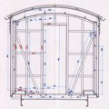 Mobile eco cabin - construction detail drawing
