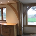 New build oak frame house - interior detail
